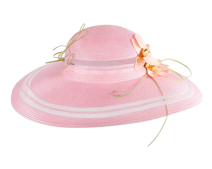Wide brim fashion pink hat by Fillies Collection - Hats From OZ