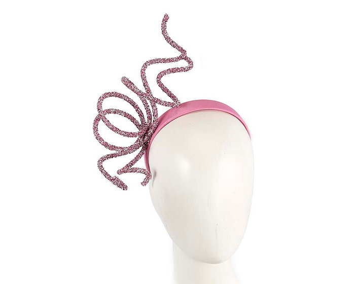 Bespoke sculptured pink fascinator by Cupids Millinery - Hats From OZ