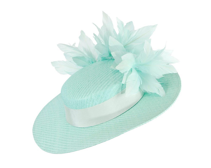 Aqua boater hat by Max Alexander - Hats From OZ