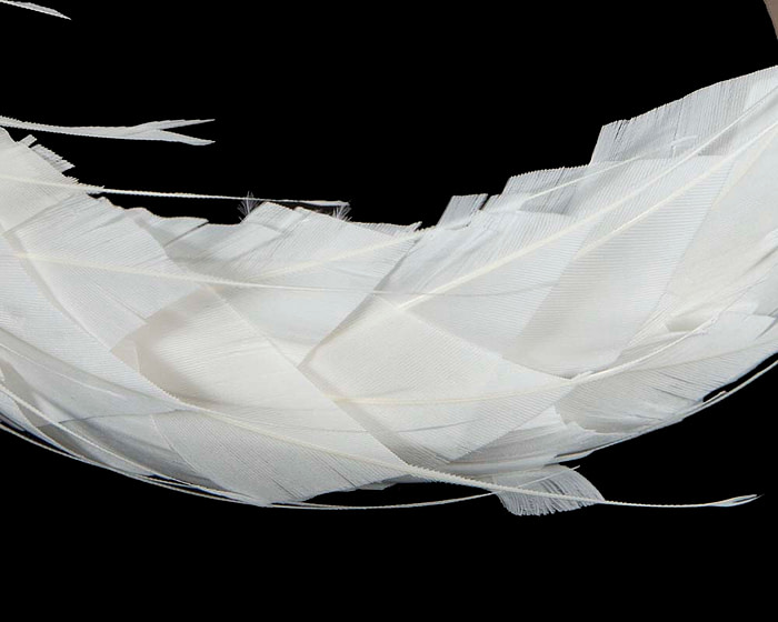 Cream feather headband by Max Alexander - Hats From OZ