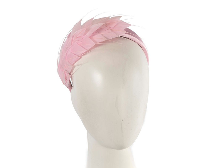 Pink feather headband by Max Alexander - Hats From OZ