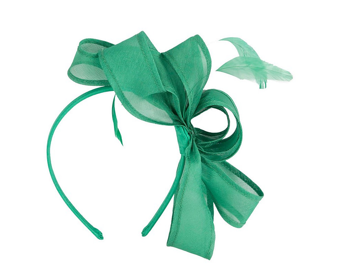 Green organza fascinator by Max Alexander - Hats From OZ