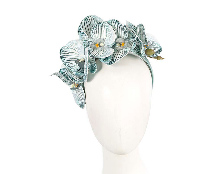 Bespoke blue orchid flower headband by Fillies Collection - Hats From OZ