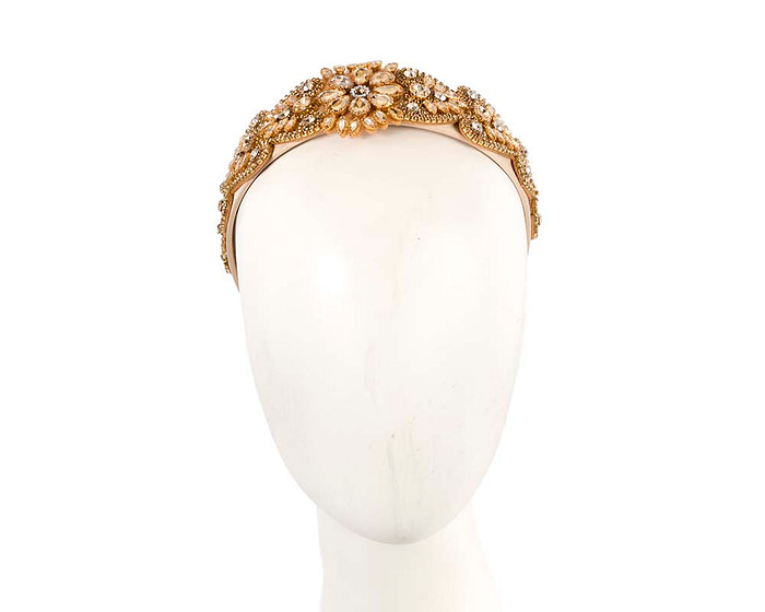 Gold jewellery fascinator headband - Hats From OZ