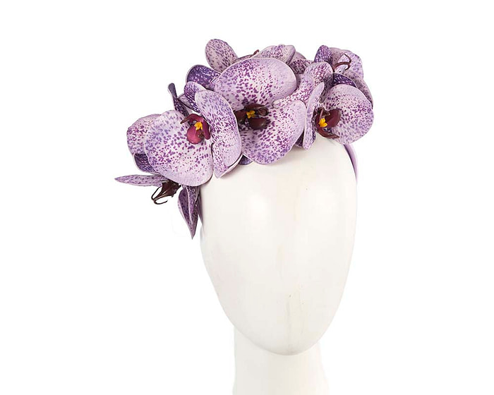 Bespoke lilac orchid flower headband by Fillies Collection - Hats From OZ