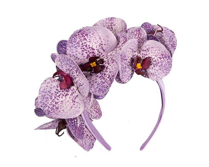 Bespoke lilac orchid flower headband by Fillies Collection - Hats From OZ