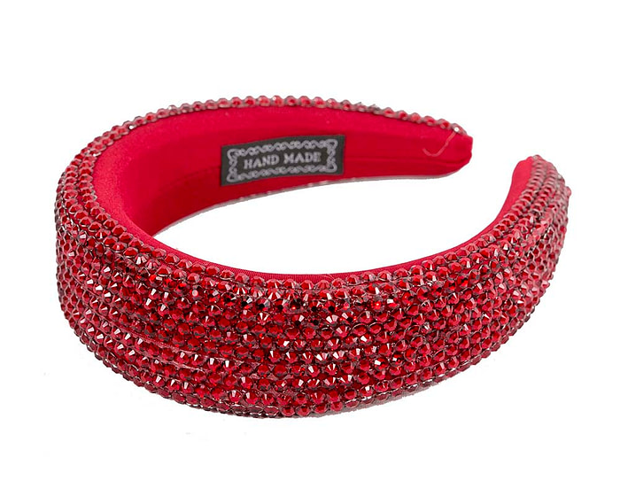 Sparkling red fascinator headband - Hats From OZ