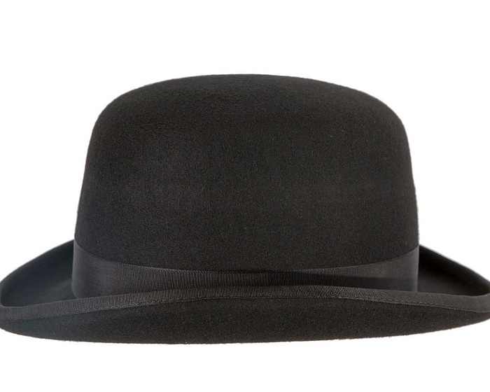 Black SCALA Felt Bowler Hat - Hats From OZ