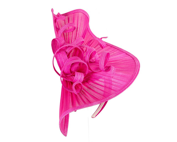 Large fuchsia jinsin racing fascinator by Fillies Collection - Hats From OZ