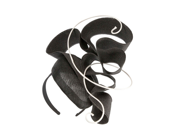 Black & White designers racing fascinator by Fillies Collection - Hats From OZ