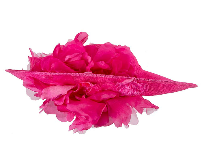 Large fuchsia racing fascinator by Cupids Millinery - Hats From OZ
