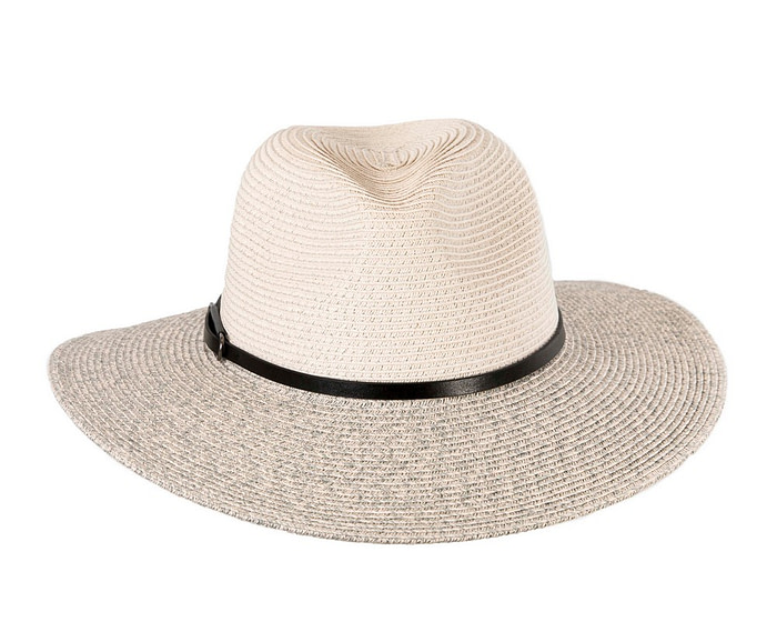 Unisex Grey Fedora Wide Brim Summer Hat - Hats From OZ