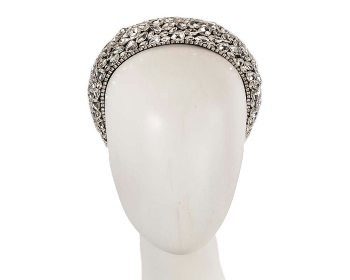 White crystal headband by Cupids Millinery - Hats From OZ