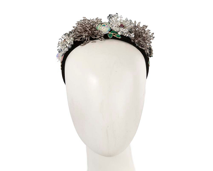 Black & white headband by Cupids Millinery - Hats From OZ