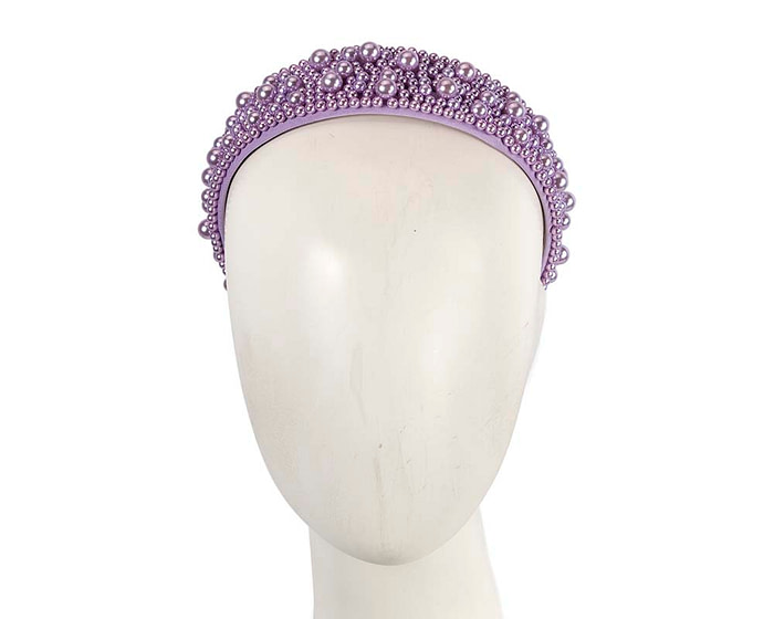 Lilac pearl fascinator headband by Cupids Millinery - Hats From OZ