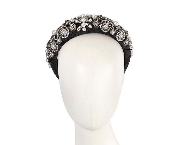 Black and white fascinator headband - Hats From OZ