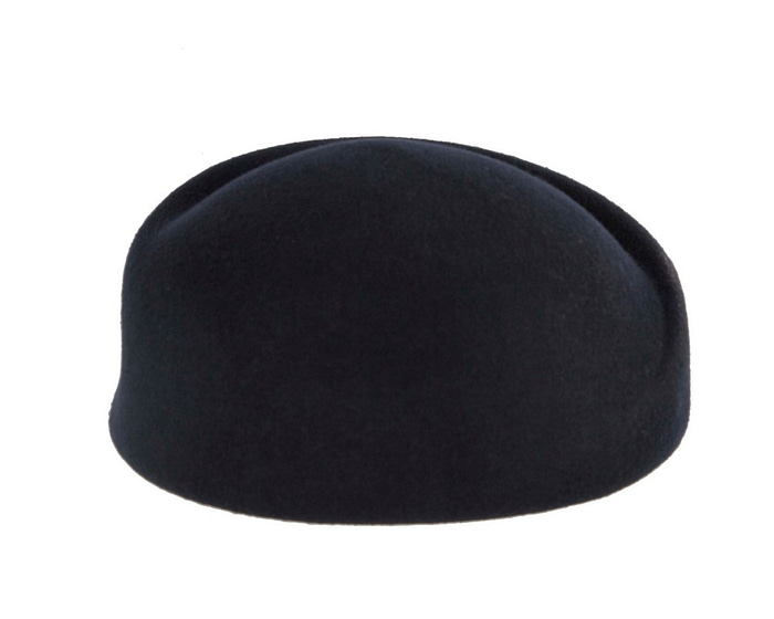 Designers dark navy felt ladies winter hat - Hats From OZ