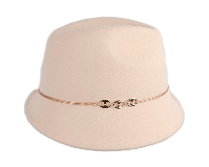 Beige felt trilby hat by Max Alexander - Hats From OZ