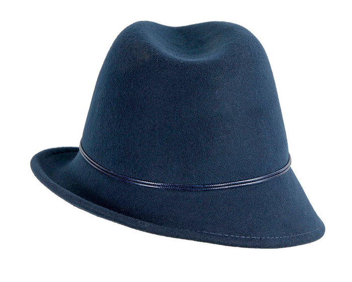 Navy felt trilby hat by Max Alexander - Hats From OZ