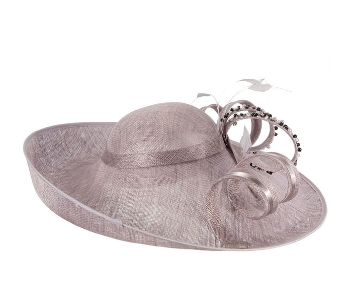Large lilac sinamay fashion hat - Hats From OZ