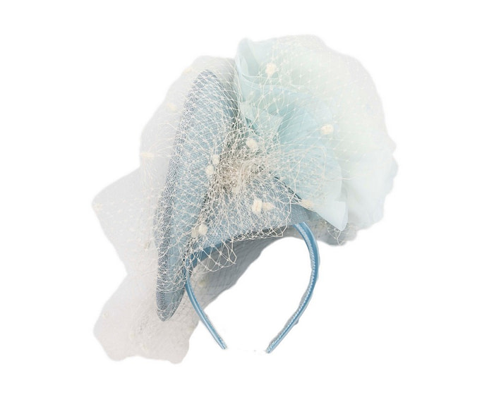 Exclusive light blue fascinator by Fillies Collection - Hats From OZ