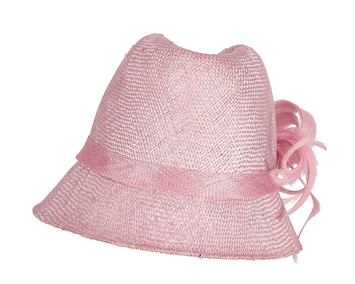 Lilac straw fedora hat by Cupids Millinery - Hats From OZ