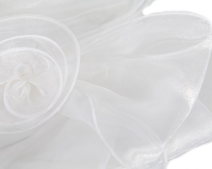 White Organza Racing Hat - Hats From OZ