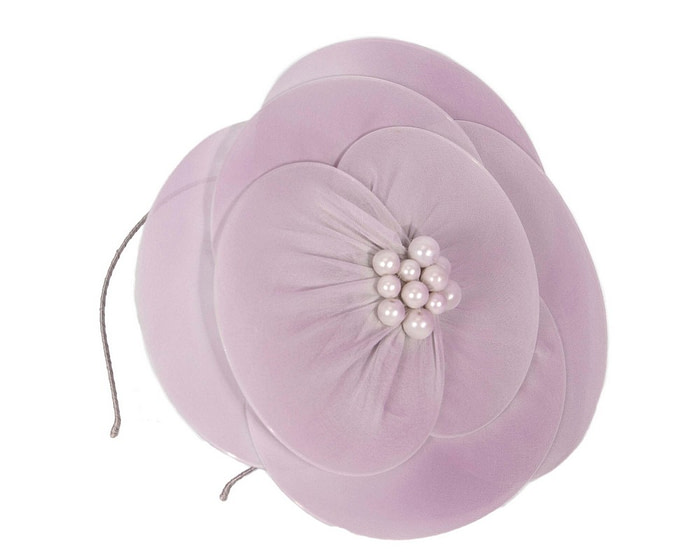Large lilac flower fascinator - Hats From OZ