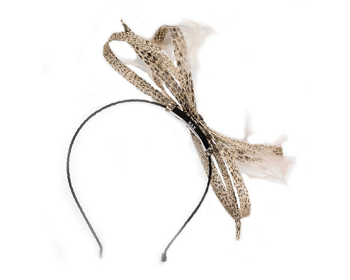 Sinamay loops and feathers fascinator - Hats From OZ