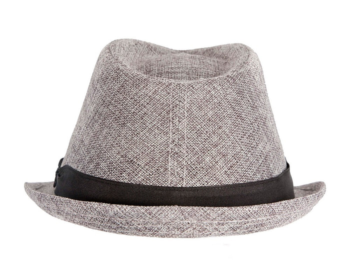Grey Short Brim Trilby Hat - Hats From OZ