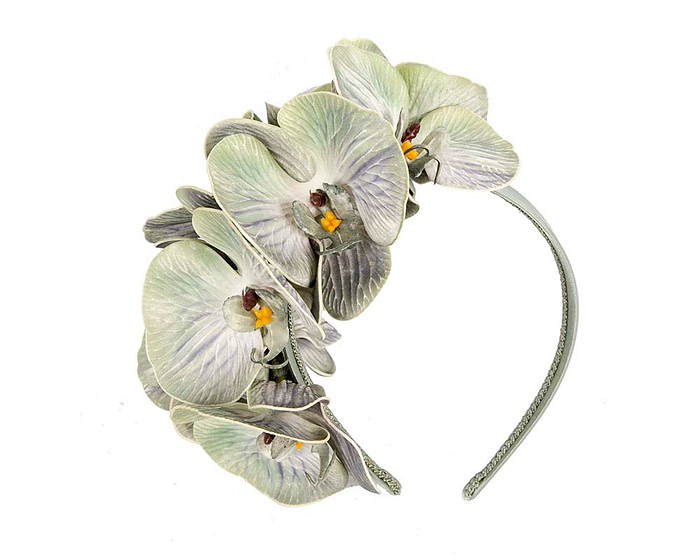 Bespoke mint green orchid flower headband by Fillies Collection - Hats From OZ