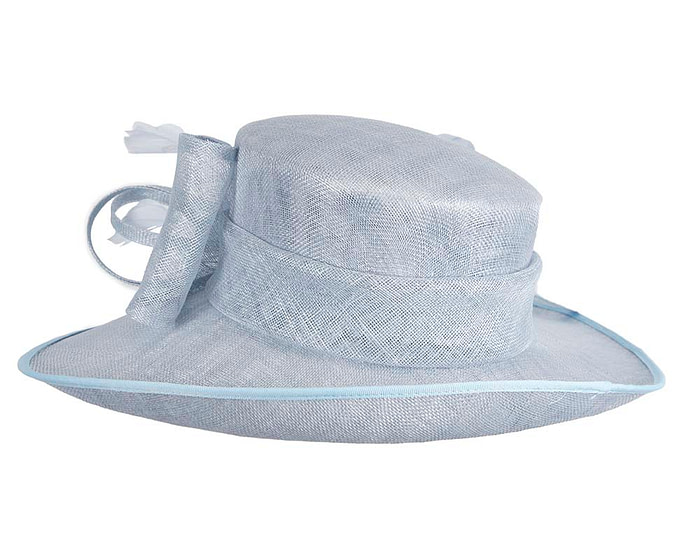 Wide brim blue ladies fashion hat by Max Alexander - Hats From OZ