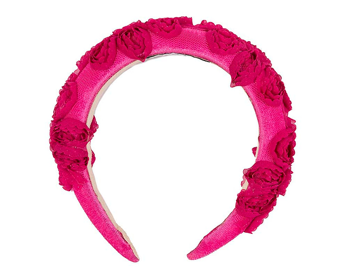 Exclusive fuchsia headband fascinator by Cupids Millinery - Hats From OZ