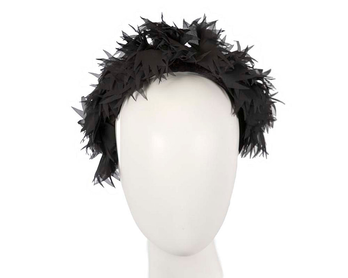 Exclusive black headband fascinator by Cupids Millinery - Hats From OZ