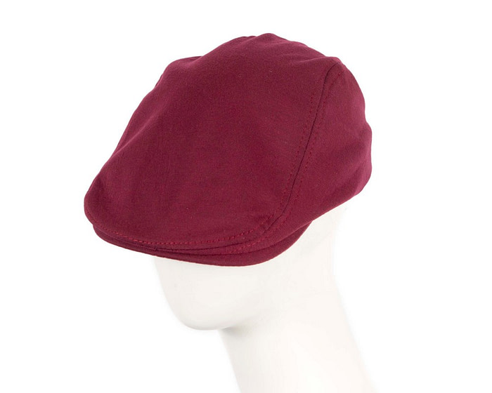 Soft burgundy flat cap by Max Alexander - Hats From OZ