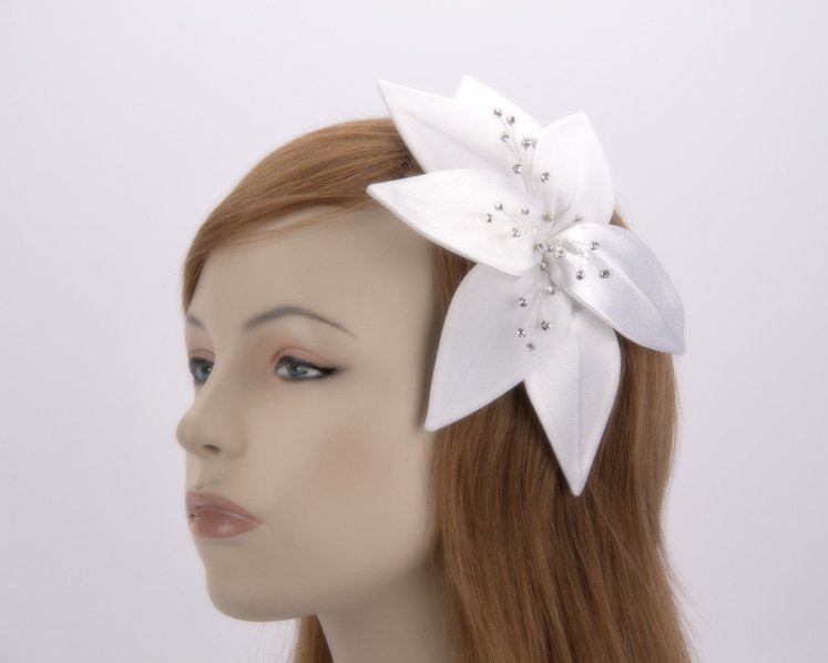 White Wedding Fascinator - Hats From OZ