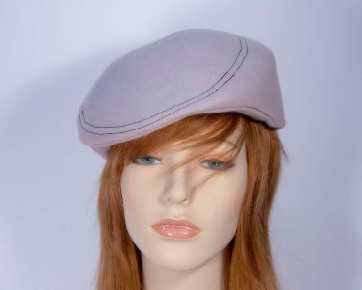 Light grey fashion felt beret hat buy online in Australia J103LG - Hats From OZ | J103LG Light grey fashion felt beret hat buy online in Australia J103LG - Hats From OZ