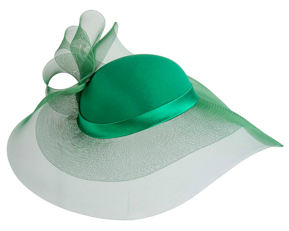 Green large brim custom made ladies hat Online in Australia
