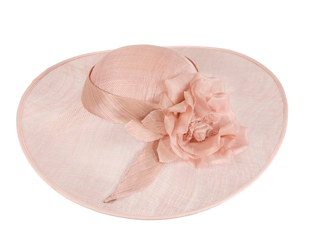 Wide brim pink designers hat by Cupids Millinery Melbourne Online in ...