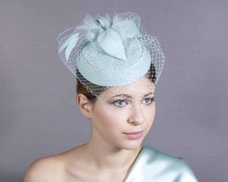 silver pillbox fascinator