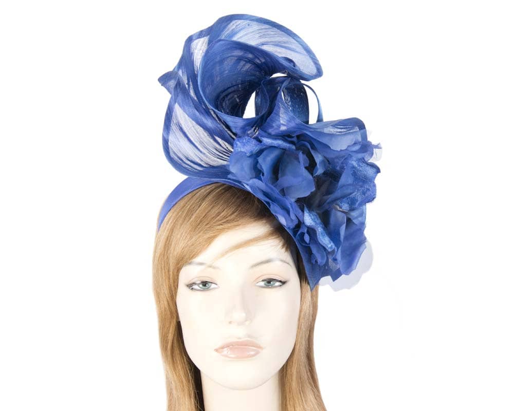 Bespoke large royal blue fascinator Online in Australia | Hats From OZ