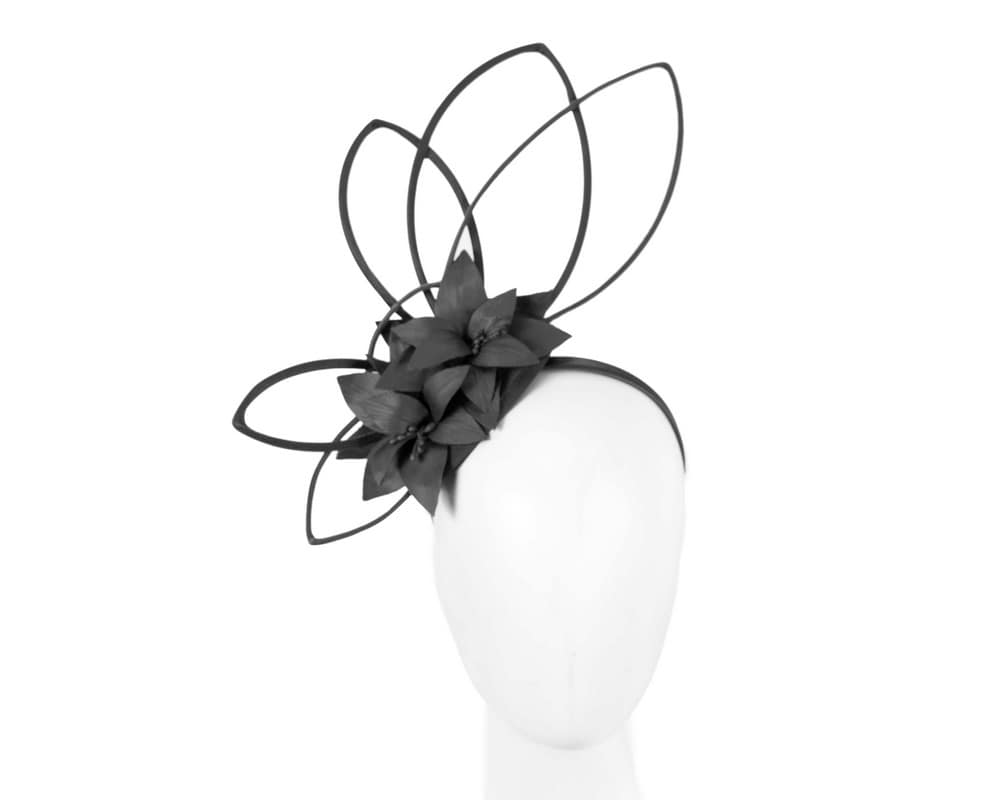 Bespoke black fascinator by Max Alexander Online in Australia Hats From OZ