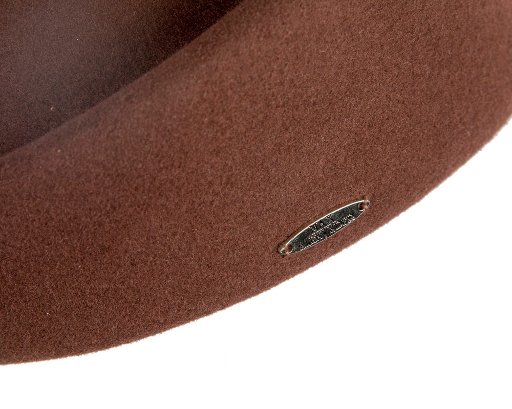 Classic Stewardess Brown Felt Pillbox Hat by Max Alexander - Hats From OZ Classic Stewardess Brown Felt Pillbox Hat by Max Alexander - Image 5