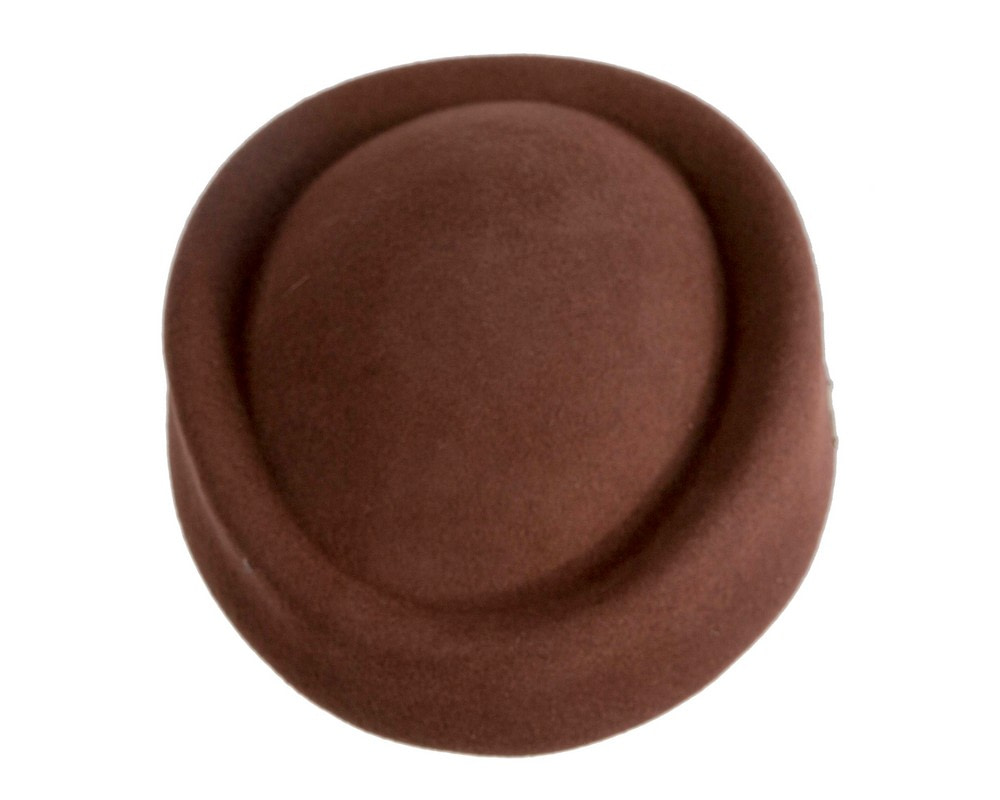 Classic Stewardess Brown Felt Pillbox Hat by Max Alexander - Hats From OZ Classic Stewardess Brown Felt Pillbox Hat by Max Alexander - Image 4