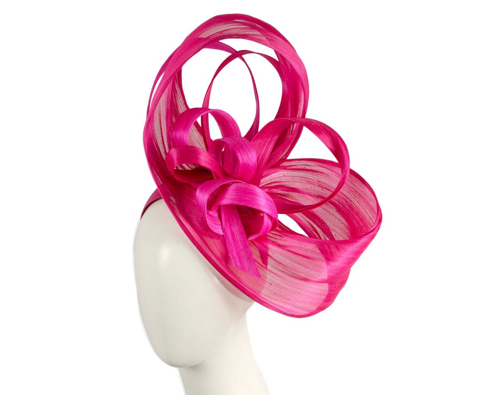 Large Fuchsia fascinator by Fillies Collection - Hats From OZ | S274F Large Fuchsia fascinator by Fillies Collection - Hats From OZ