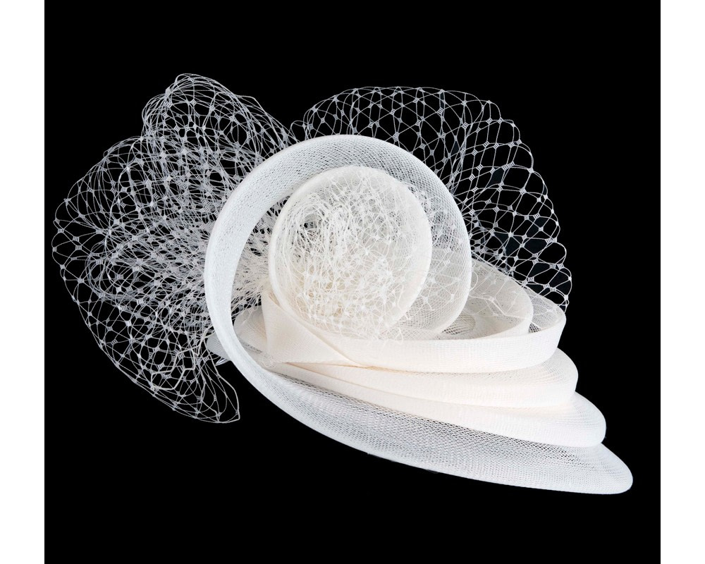 Custom made cream cocktail hat - Hats From OZ Custom made cream cocktail hat - Image 4