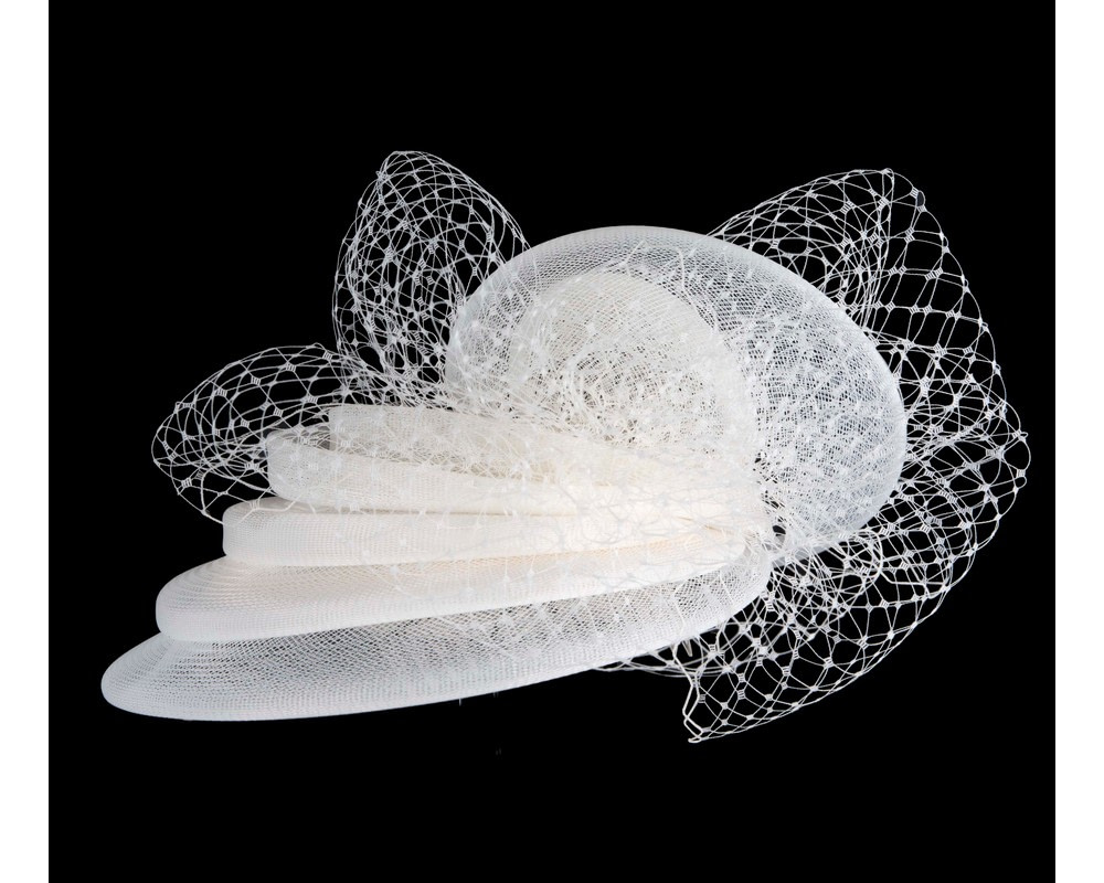 Custom made cream cocktail hat - Hats From OZ Custom made cream cocktail hat - Image 3