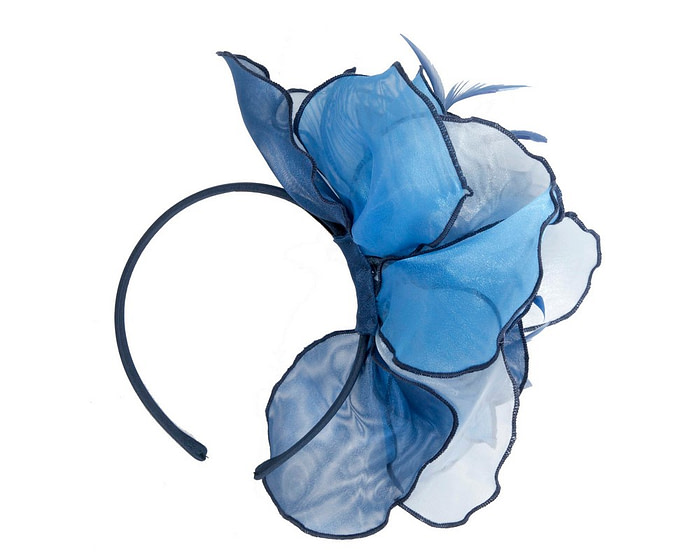 Blue organza fascinator by Max Alexander - Image 4