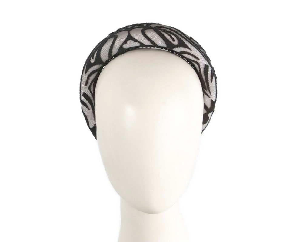 Exclusive lace-covered headband by Cupids Millinery - Hats From OZ