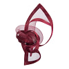 Edgy burgundy fascinator by Fillies Collection - Image 3